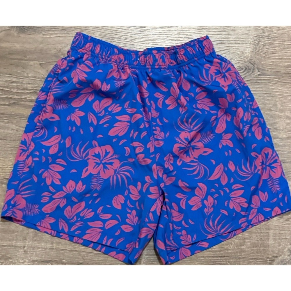 Manfinity Mens Pink Blue Swim Trunks Mesh Lined Drawstring Board Shorts Size M